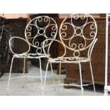 Wrought Iron Patio Chairs ~