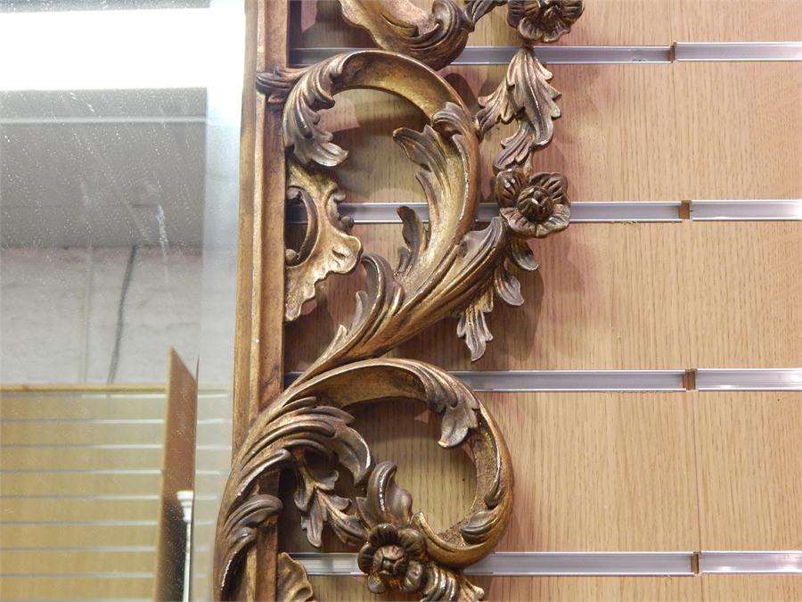 Pair of large Chippendale Style Gilt / Giltwood Carved Mirrors - . Overall height. 170cm Width 96cm. - Image 2 of 3