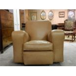 Leather Armchair in manner of Betty Joel circa 1937 ~