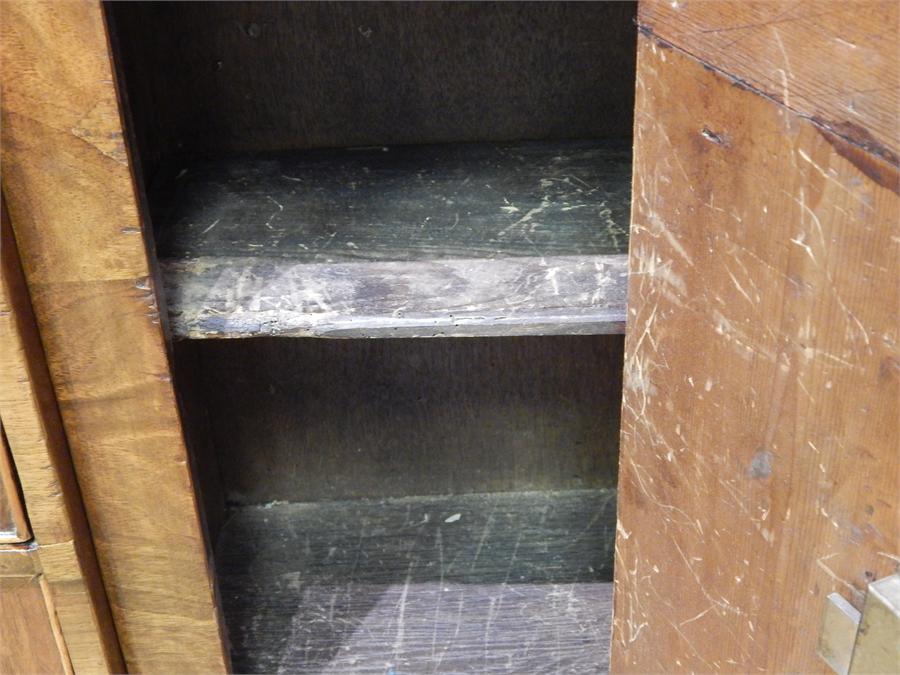 18th Century Walnut Kneehole Desk With Sliding Cupboard. Re-veneered 18th century carcase with - Image 5 of 6