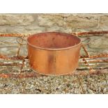 Copper pot and copper helmet shaped coal bucket.