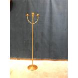 Brass effect candle stand