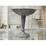 Hammered Pewter Tray Stand - craftsman Pewter Sheffield
