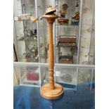 A haberdashery Hat Pin Stand / cushion, previously used in haberdashers. comes with approx 5 pins