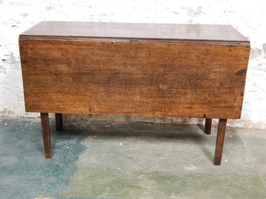 Oak drop leaf table.