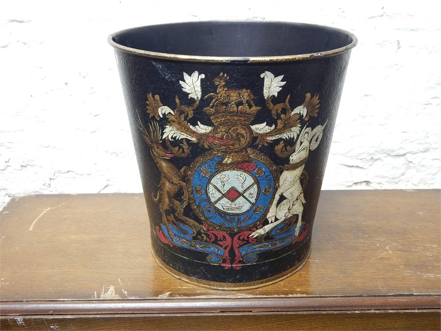 Armorial bucket modern reproduction. - Image 2 of 2