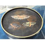 circular lacquered oriental tray