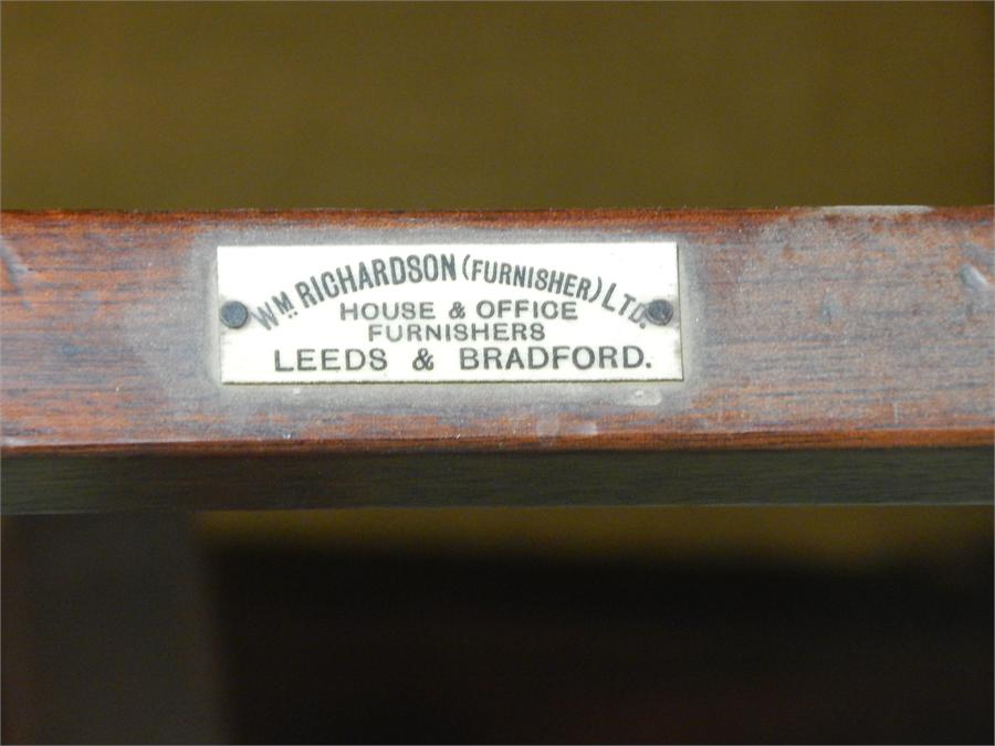 A Doctor's examination bench, late 19th Century, labelled WM Richardson (Furnisher) Ltd. ~ - Image 4 of 7