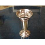 Silver Trumpet Vase