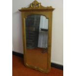 Decorative gilt mirror 118 cm high