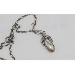 Georg Jensen Heritage silver pendant (2005) with chain