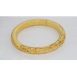 Carved 1920s ivory bangle