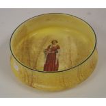 Royal Doulton Shakespeare series salad bowl series ware, "Anne Page" 18.5 cm diameter