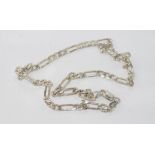 Italian silver necklace / chain weight: approx 20.3 grams, size: approx 43cm