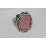 Boxed Pandora Wanda's garden ring in silver marked S925 ALE