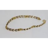 Vintage 14ct gold bracelet (filled) weight: approx 3.43 grams