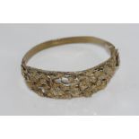 Victorian gilt metal foliate bracelet