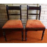 Pair of Regency side chairs