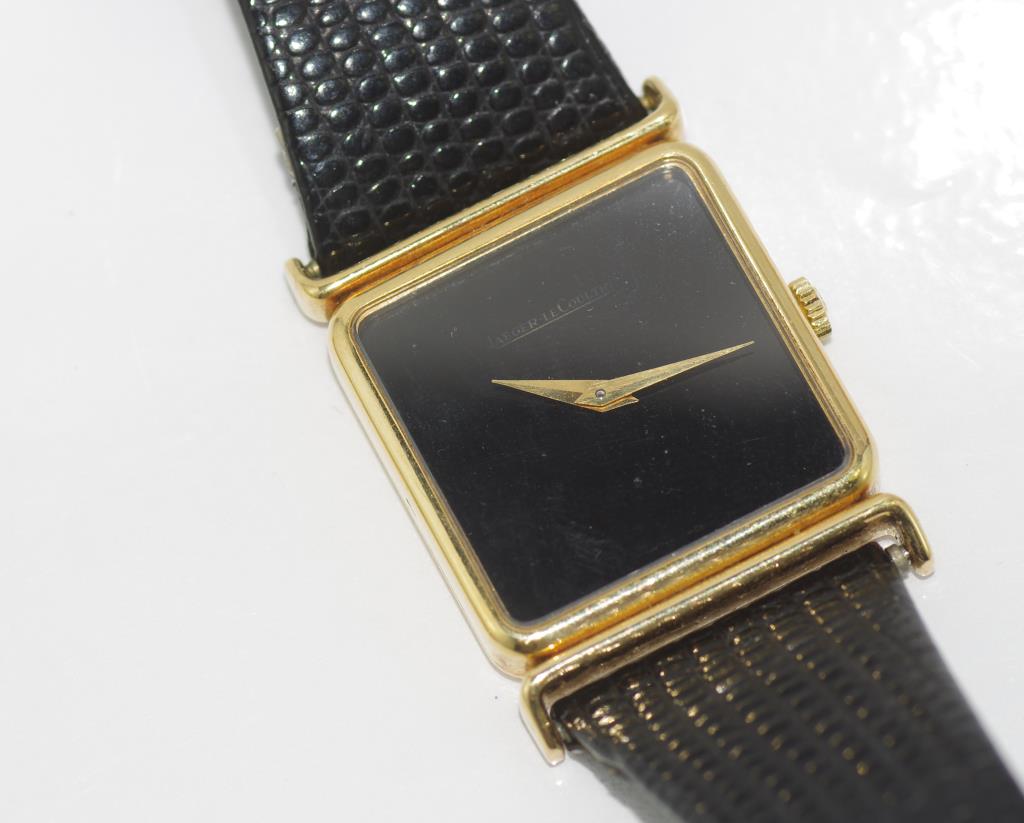 Jaeger LeCoutre watch with 18ct gold case