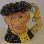 Large Royal Doulton Pearly King toby jug D6760, H18cm approx