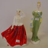 Two Royal Doulton lady figurines to include Lorna HN2311 and Gail, H21cm approx