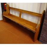 Vintage church pew 213cm wide