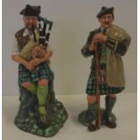 Two Royal Doulton figurines to include the Laird HN2361 and the Piper HN2907 H19.5cm (tallest)