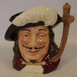 Large Royal Doulton Porthos toby jug D6440, H18cm approx