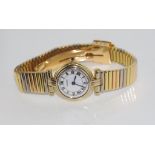 Cartier 18ct tri-coloured gold watch working condition, weight: approx 50.6 grams