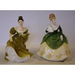 Two Royal Doulton lady figurines to include Lynne 2329 and Soiree 2312, H19.5cm approx (tallest)