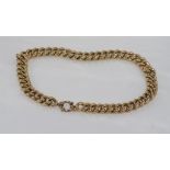 Good 9ct gold necklace with bolt clasp weight: approx 88.58 grams, size: approx 42cm length