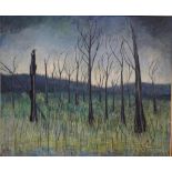 Jack Freeman (1920-89) "Landscape Kinglake" oil on board, signed and dated 63 lower right, 77cm x