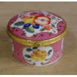 Royal Worcester trinket box 6.5cm diameter approx.