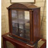 Small dome top display cabinet 55cm wide, 62cm high