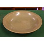 Large Chinese celadon bowl as inspected, 37cm diameter approx.