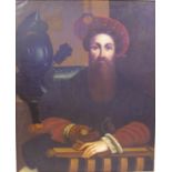 Artist unknown, portrait of Spanish nobleman oil on canvas, unsigned, 77x 62 cm