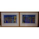 Wendy Merrington 'Sydney Glimpses'&'Sydney Moments screenprints 35/199 & 75/188, signed and