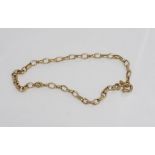9ct yellow gold bracelet weight: approx 1.9 grams