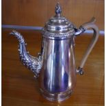 George III Sheffield Plate coffee pot 26 cm high approx.