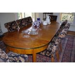 Antique Biedermeier extension dining table with three extension leaves. 120cm wide, 260cm long, each