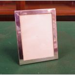 Sterling silver photo frame stamped sterling, 14cm high approx.