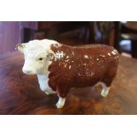 Beswick Hereford Bull, Ch. of Champions 1363A, 12 cm high, 19 cm long approx.