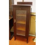 Vintage 1920's music cabinet 130cm high, 56cm wide approx