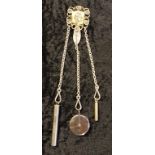 Vintage silver plated chatelaine