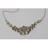 Sterling marcasite necklace