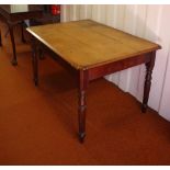 Edwardian farmhouse table 121cm x 88cm, 73cm high
