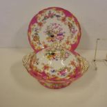 Late 19th century Minton vegetable tureen & plate 27cm diameter approx, as inspected