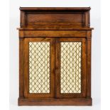 An early 19th Century rosewood chiffonier:,