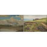 * Sir William Oliphant Hutchison [1889-1970]- 
Brighouse Bay:-
signed bottom left
oil on board
21 x