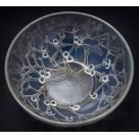 A Lalique bowl 'Gui': of circular form,